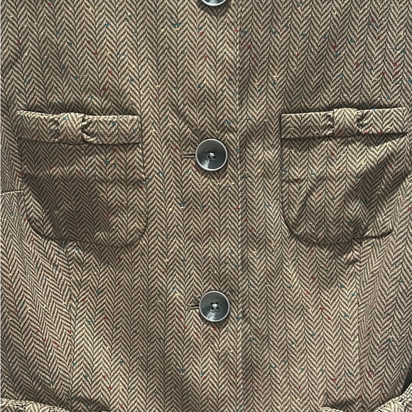CAbi Brown Herringbone Blazer - Picture 4 of 6